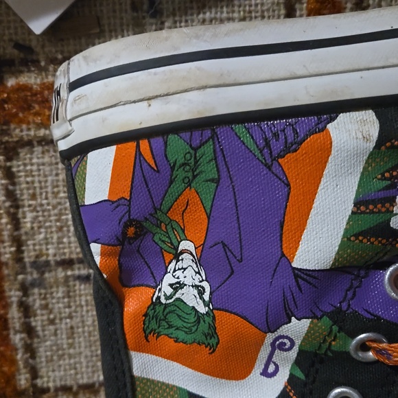 Converse All Star Batman & Joker Vintage High-Top SneakersThese vintage Size 4 - Picture 3 of 4
